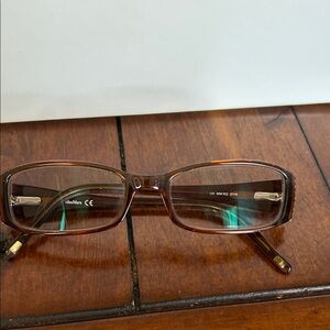 Max Mara Brown Rectangular Eyeglasses